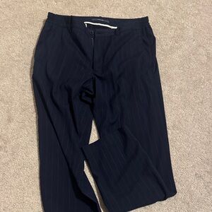 Mango Men's Navy Pinstripe Dress Pants